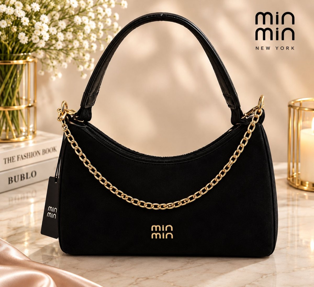 Cartera Negra Min Min